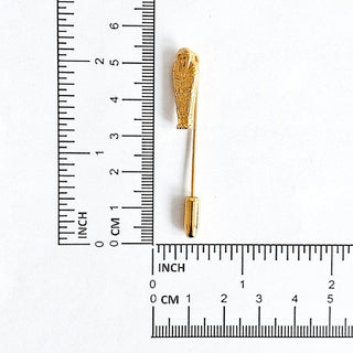 Vintage Ben-Amun Signed Gold Tone Egyptian King Tut Stick Pin
