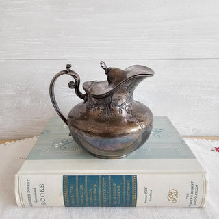 Barbour Silver Quadruple Silverplate Creamer Nr. 2444 Ornate Floral Pattern