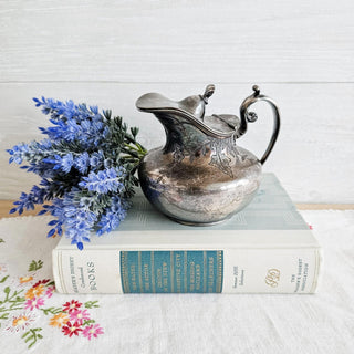 Barbour Silver Quadruple Silverplate Creamer Nr. 2444 Ornate Floral Pattern