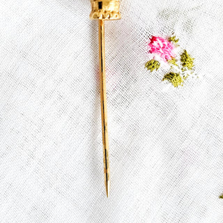 Vintage Ben-Amun Signed Gold Tone Egyptian King Tut Stick Pin