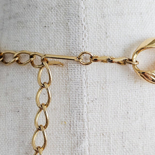 Vintage Trifari Gold Tone Link Necklace Heavy Choker