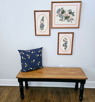 Refurbished Painted and Stained Bench