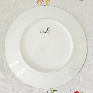 Antique D & C Limoges Plate Hand Painted Gilded Floral France Delinières & Cie