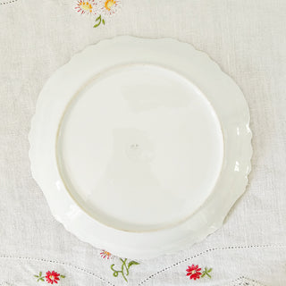 VTG J.P.L France Jean Pouyat Limoges Green & Gold  8.6" Plate Signed