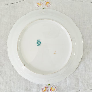 Royal Bavarian Germany PMB Teal Blue And Gold Zeus & Herra 8.2” Bowl
