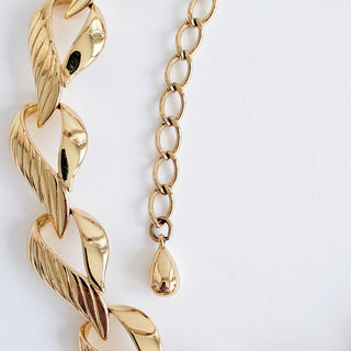 Vintage Trifari Gold Tone Link Necklace Heavy Choker