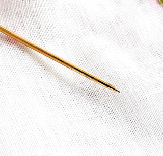 Vintage Ben-Amun Signed Gold Tone Egyptian King Tut Stick Pin
